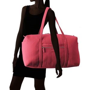 Vera Bradley large microfiber tote gym yoga travel